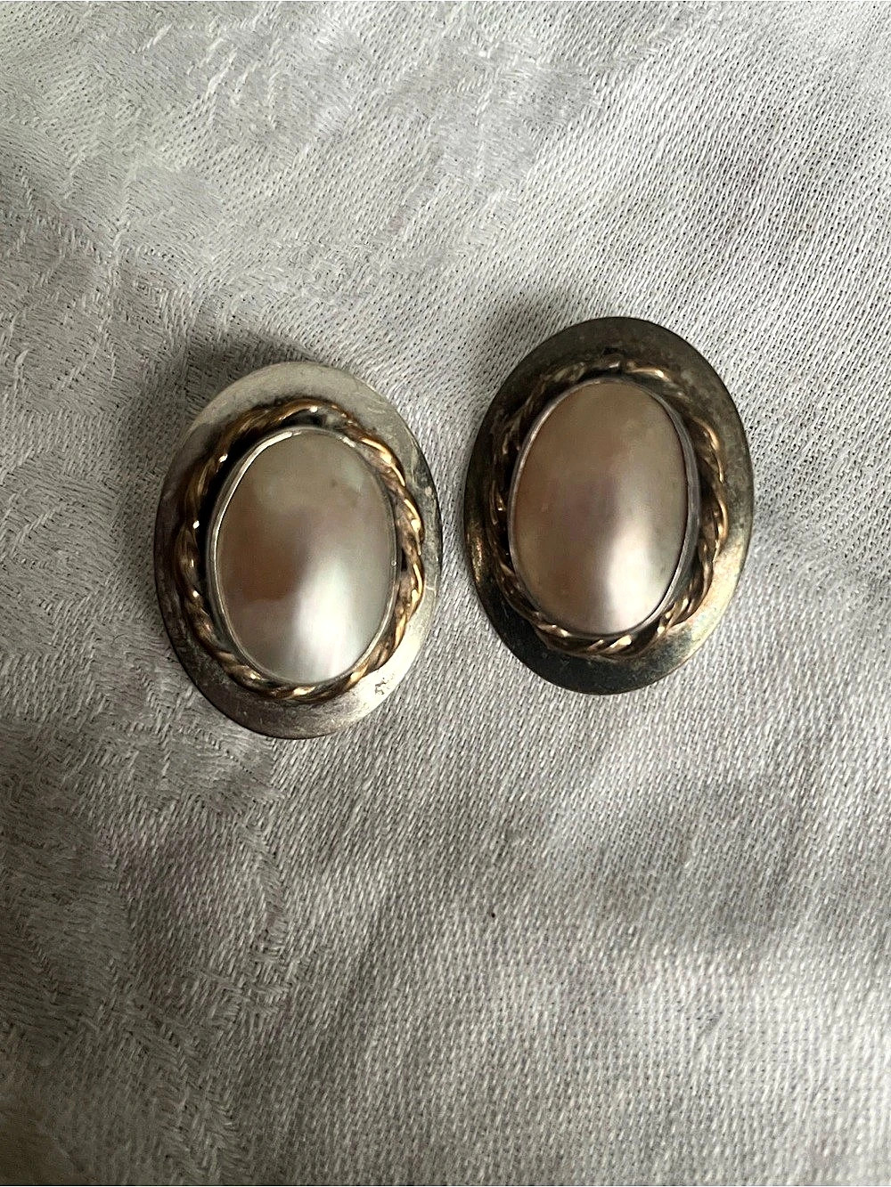 Vintage VHC Van Horn Collection Sterling Silver & 14K Gold Filled Earrings